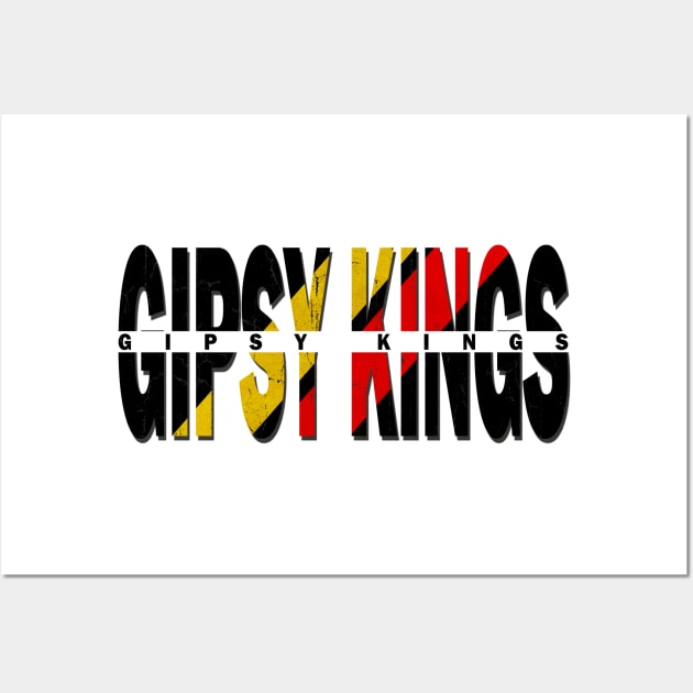 vintage typo Gipsy Kings Wall Art by NamaMarket01